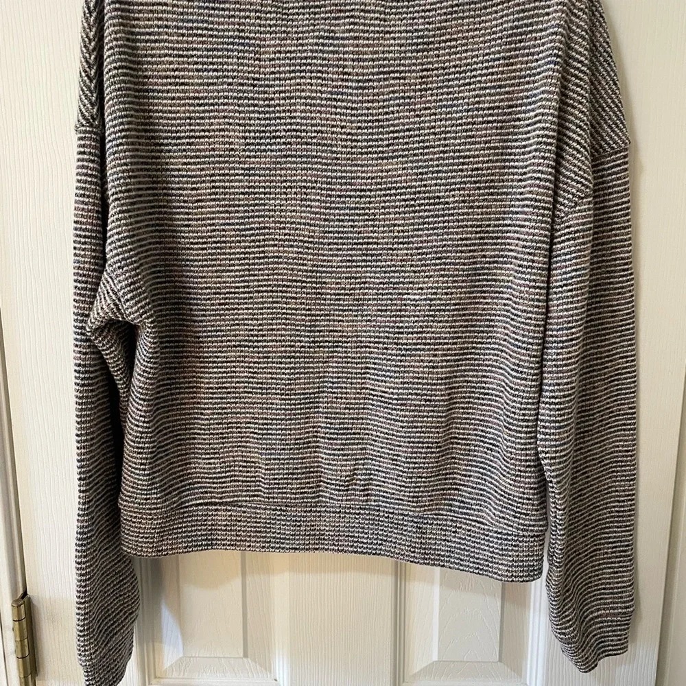 Madewell Sweater Size S Vintage Inspired Marled Knit Cropped Cozy Neutral 🤎🍂